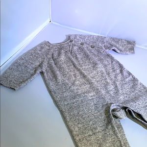 Gray baby onesie